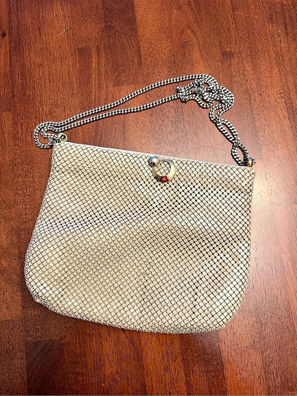 Whiting & Davis Gold Chain Evening Clutch